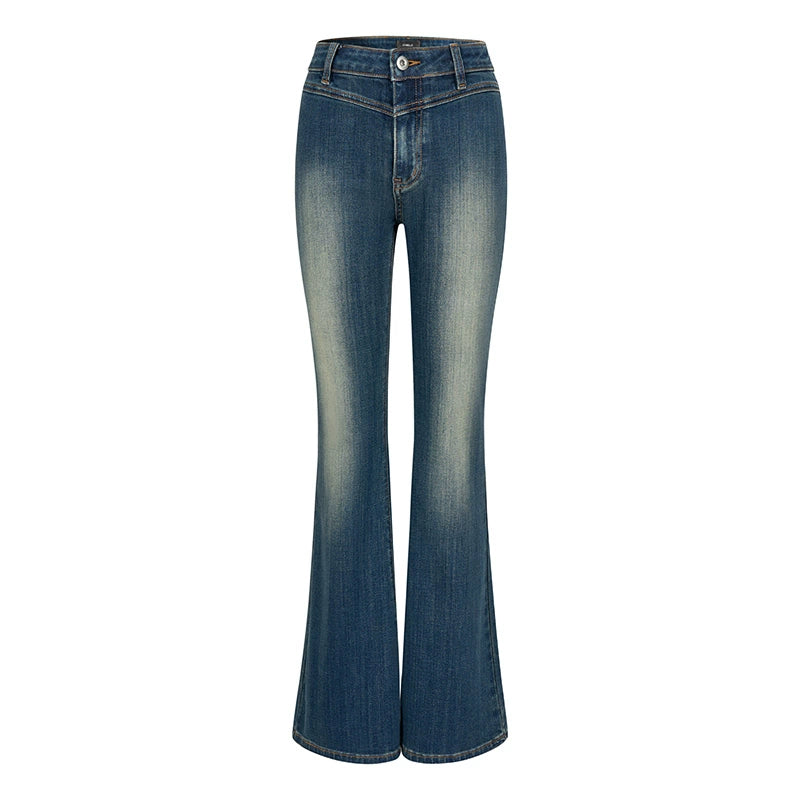 DUSKLIT deep sea blue, mid-rise jeans